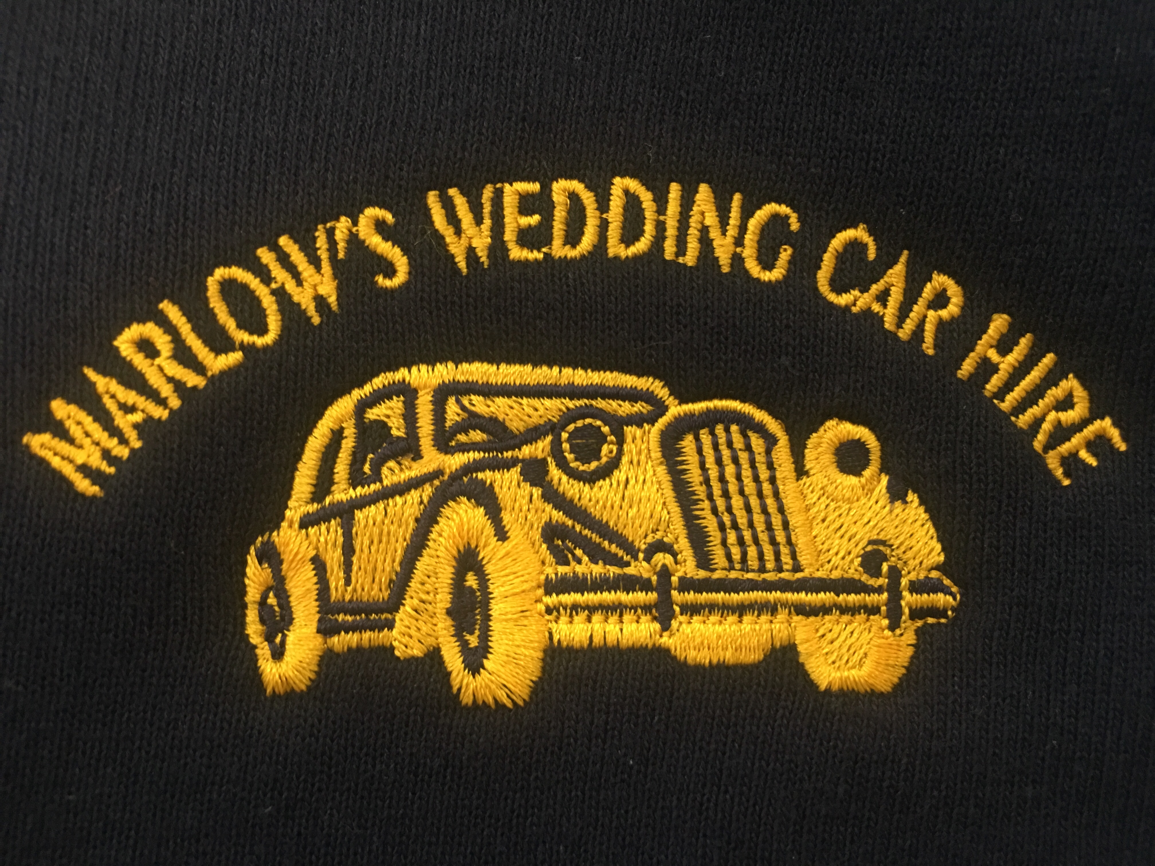 Embroidery_Marlow's_Wedding_Car_Hire_Pulse